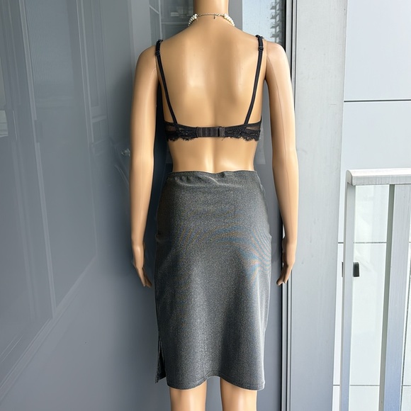 Ann Taylor Silver Grey Pencil Skirt - Picture 3 of 10